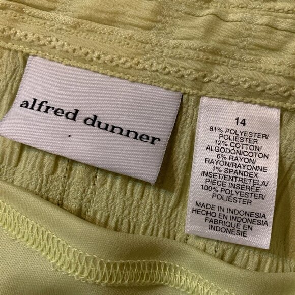 ALFRED DUNNER. Size 14. XL. Cotton/Poly/Rayon. Att Camisole. Button Up   B100 - Picture 6 of 6